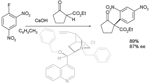 Asymmetrische nucleofiele aromatische substitutie