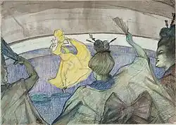 In het circus, pastel uit 1899