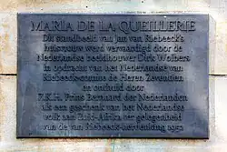 Plaquette op sokkel (2018)