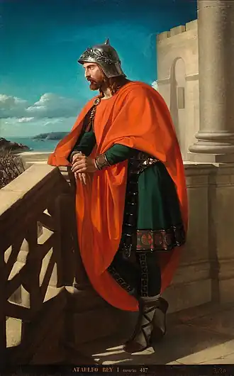 Portret Athaulf (Ataúlfo) door Raimundo Madrazo, 1858. Collectie: Museo Nacional del Prado