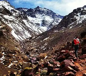 Hikers op de Toubkal
