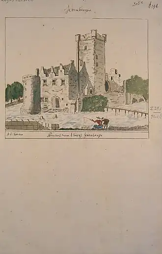 Ruïne van Zevenbergen 17e eeuw