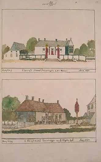 De havezate in de 18e eeuw, door Andries Schoemaker