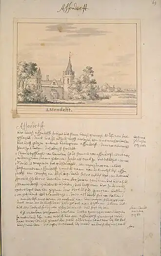 Fantasievolle afbeelding uit de Atlas Schoemaker (1710-1735)