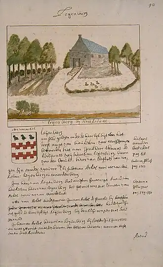 Leyenburg in de Atlas Schoemaker, 1730