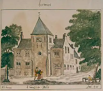 Het Huis ter Weer door Andries Schoemaker (tussen 1710 en 1735)