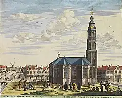 pl017b - Leiden, Nieuw Gefondeerde Kerk of Waardkerk (niet gebouwd)