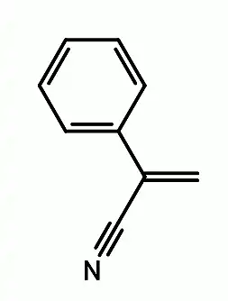 Structuurformule van atroponitril