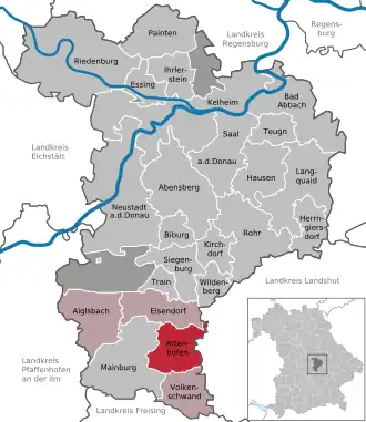 Kaart van Attenhofen