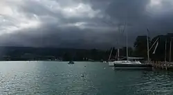 De jachthaven in Attersee am Attersee