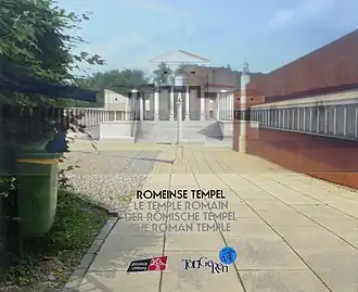 Ter plaatse de reconstructie en markeringen