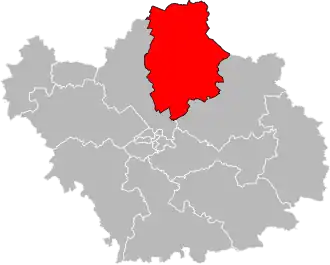 Locatie van het kanton