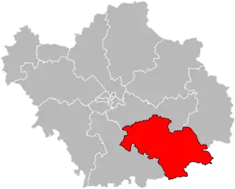 Locatie van het kanton