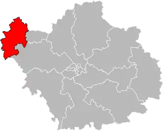 Locatie van het kanton