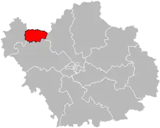 Locatie van het kanton