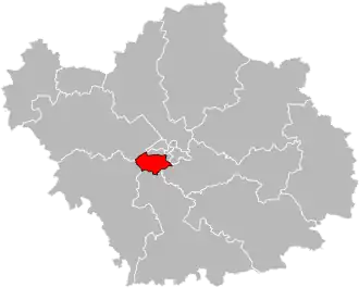 Locatie van het kanton