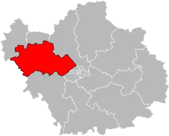 Locatie van het kanton