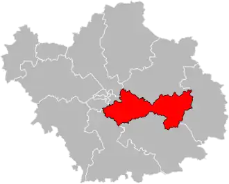 Locatie van het kanton