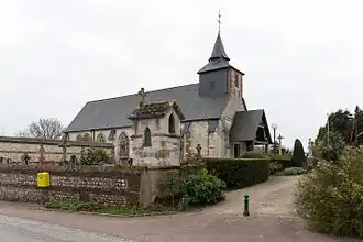 De kerk van Auberville-la-Campagne