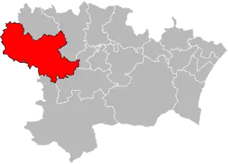 Locatie van het kanton