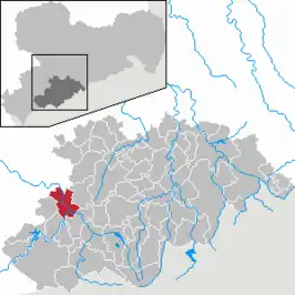 Kaart van Aue-Bad Schlema