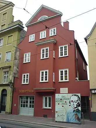 het Mozarthuis in Augsburg