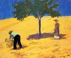 August Macke: Baum im Kornfeld (1907)