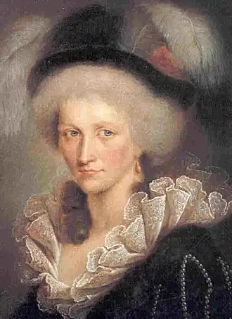 Portret Augusta van Reuss-Ebersdorf en Lobenstein