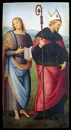 Johannes en Augustinus (Perugino)