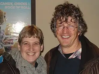 Wilkin van de Kamp met zijn echtgenote Aukje (2011).