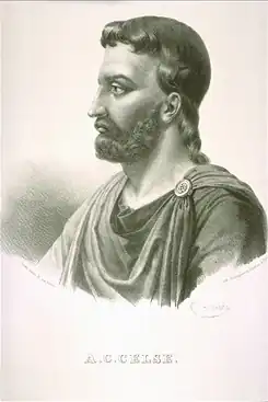 Aulus Cornelius Celsus, lithografie uit 1864