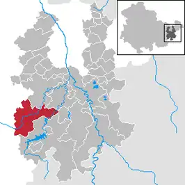 Kaart van Auma-Weidatal