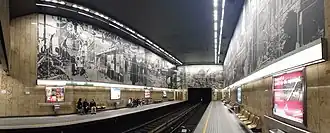 Metrostation met panorama