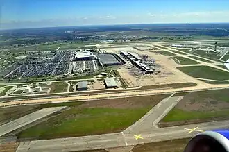 Luchtfoto van Austin–Bergstrom International Airport