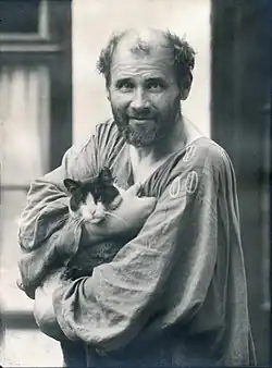 Portret van Gustav Klimt, 1910