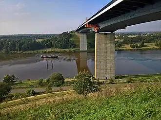 Hochbrücke Hohenhörn over het Noord-Oostzeekanaal. (2017)