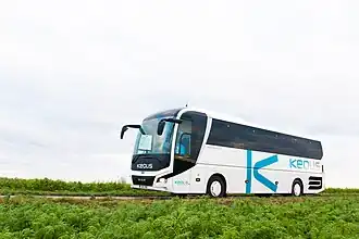 Een autocar van Keolis Belgium voor occasioneel vervoer