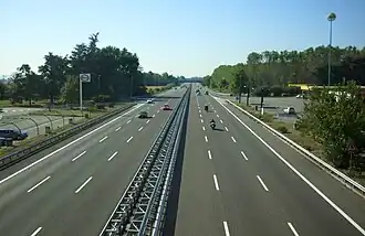 De A7 bij Dorno