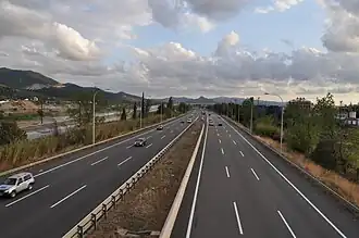 De C-33 bij Mollet del Valles