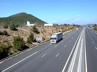 Autoroute A7 bij Malataverne