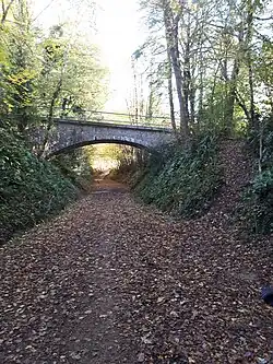 Spoorbedding bij Morlaix