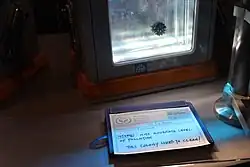 Decoratie in de wachtrij.