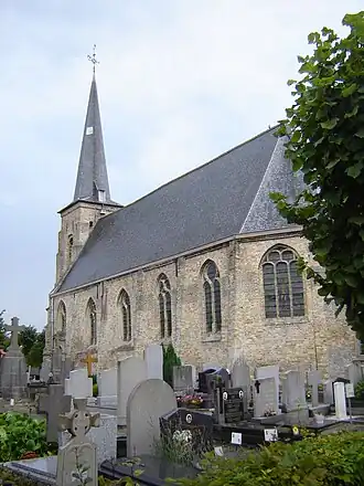 De Sint-Michielskerk in Avekapelle