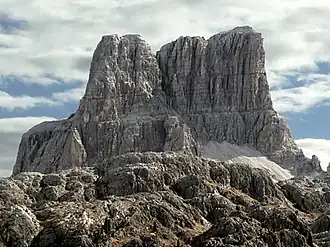 Monte Averau vanaf de Falzaregopasweg