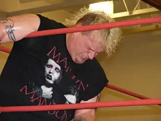 Tijdens een NCW show in 2009