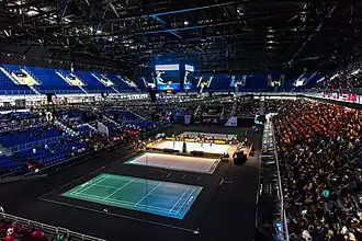 Interieur van de arena