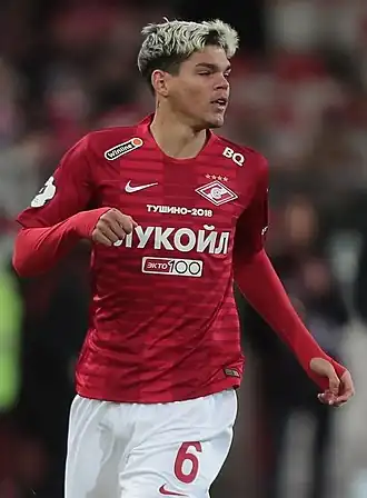 Lucas in 2019 als speler van Spartak Moskou