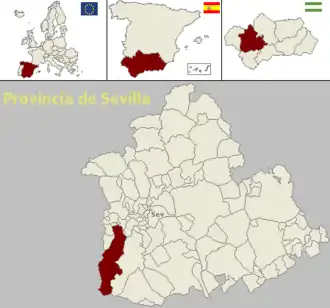 Kaart van Aznalcázar