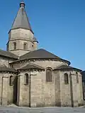Bénévent-l'Abbaye, kerk, koorzijde