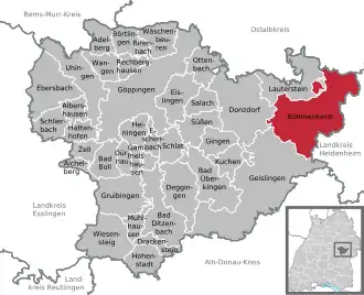 Kaart van Böhmenkirch